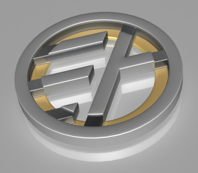 3D Photorealistic EA Logo
